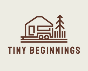 Camping Trailer House logo design