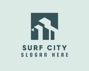 Condominium Hotel City Skyscraper logo design