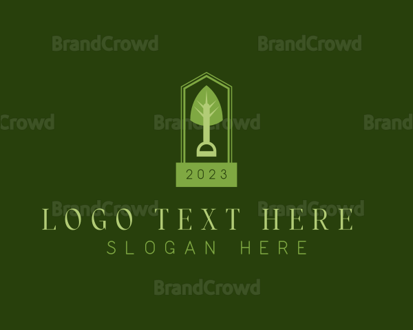 Landscaping Garden Shovel Logo