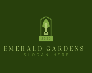 Landscaping Garden Shovel logo design