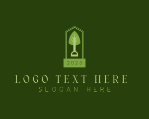 Lawn - Landscaping Garden Shovel logo design