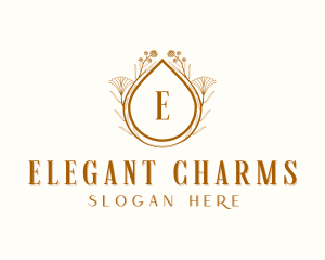 Elegant Floral Wedding logo design