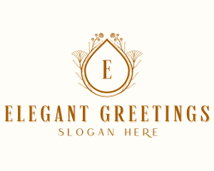 Elegant Floral Wedding logo design