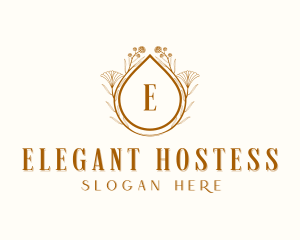 Elegant Floral Wedding logo design