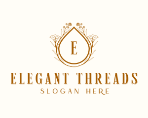 Elegant Floral Wedding logo design