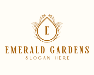 Elegant Floral Wedding logo design