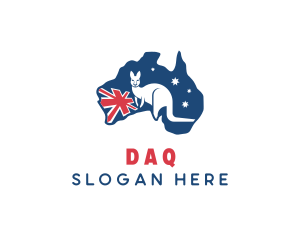 Wild Kangaroo Animal  Logo
