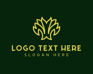 Abstract Floral Decoration logo design