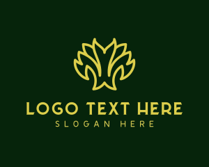 Yoga - Abstract Floral Decoration logo design