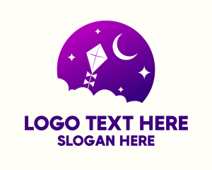 Heaven - Purple Kite Sky logo design