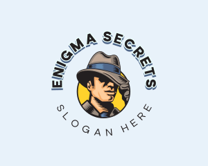 Mysterious - Male Detective Hat logo design