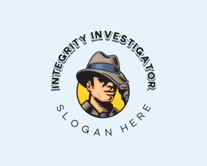 Male Detective Hat logo design