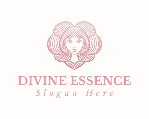 Pink Beauty Goddess Hair logo design