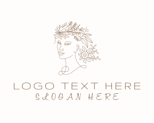 Aesthetician - Flower Lady Self Care logo design