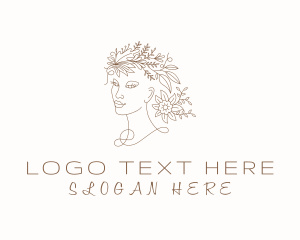 Lady - Flower Lady Self Care logo design