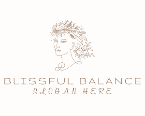 Flower Lady Self Care logo design