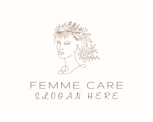 Flower Lady Self Care logo design