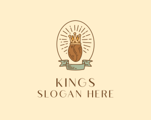 Coffee Bean King Cafe logo design