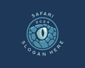 Safari Reptilian Eye logo design
