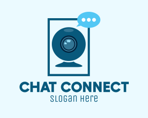 Chatting - Video Camera Chatting logo design