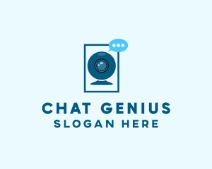 Video Camera Chatting  logo design