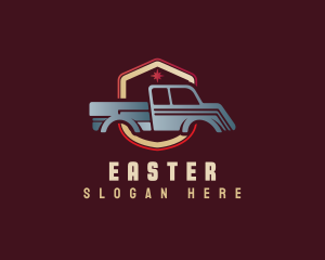 Pickup - Pickup Car Shield logo design