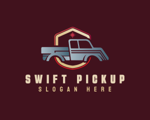 Pickup - Pickup Car Shield logo design