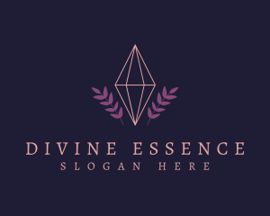 Dainty Leaf Diamond logo design