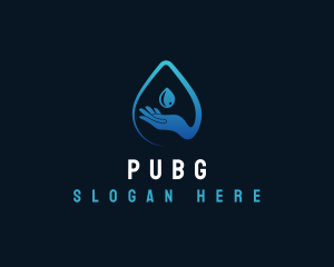 Water Hand Droplet Logo