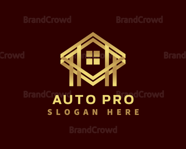 Premium House Roof Logo