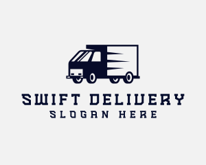 Closed Van Transport Courier logo design