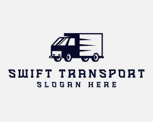 Closed Van Transport Courier logo design