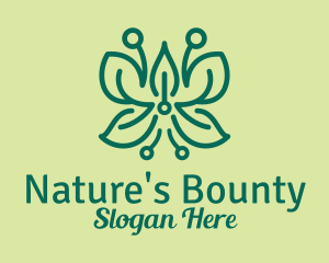 Nature Pen Leaves  logo design