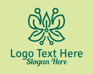 Landscaping - Nature Pen Leaves logo design