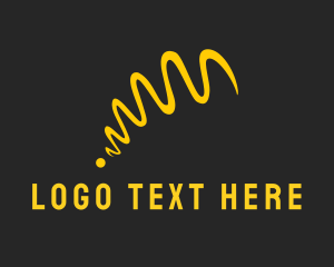 Jump - Yellow Ball Bounce logo design