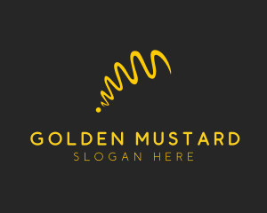 Mustard - Ball Bounce Scribble logo design