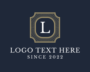 Art Deco - Art Deco Hotel Letter logo design