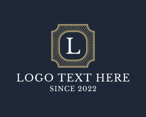 Lux - Art Deco Hotel logo design