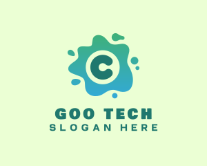 Goo - Slime Letter C logo design