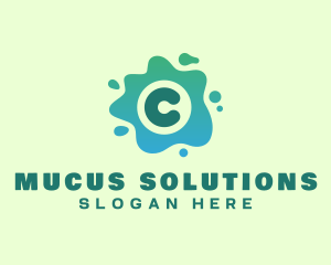 Mucus - Slime Letter C logo design