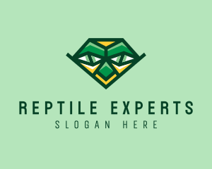 Wild Reptile Face  logo design