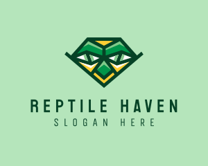 Wild Reptile Face  logo design