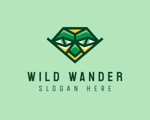 Wild Reptile Face  logo design