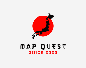 Japan Country Map logo design