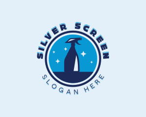 Housekeeper - Spray Bottle Sanitation logo design