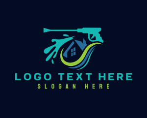 Water - Splash Roof Cleaning logo design