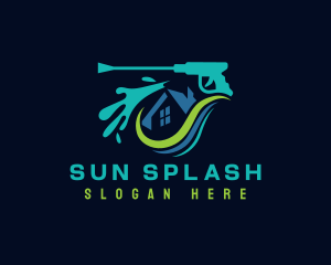 Splash Roof Cleaning logo design