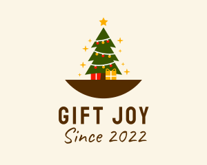 Christmas Tree Sparkle  logo design