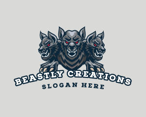 Cerberus Beast Gaming logo design