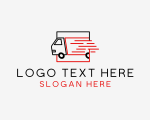 Removalist - Express Logistics Truck logo design